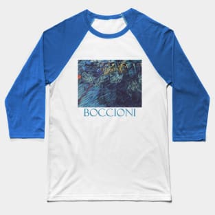 States of Mind: Those Who Go (1911) by Umberto Boccioni Baseball T-Shirt